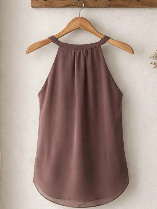 NWT Naked Zebra Mauve Wrap Cami Top Size Medium - Picture 2 of 6